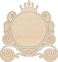 Princess Carriage Wood Craft Shape Laser Cut Out and Unfinished DIY Craft Supply WGN15 - The Wood Shape Store