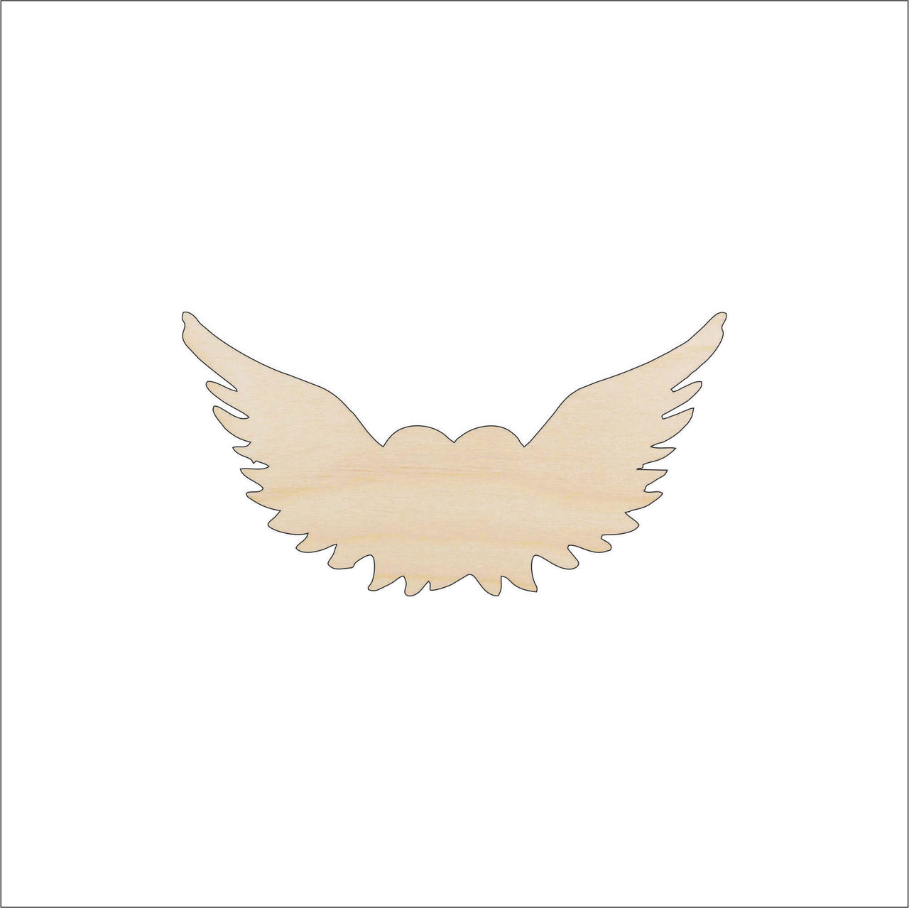 Wing Wood Craft Shape - Laser Cut Baltic Birch Unfinished DIY Wood Art Supplies WNG12 - The Wood Shape Store