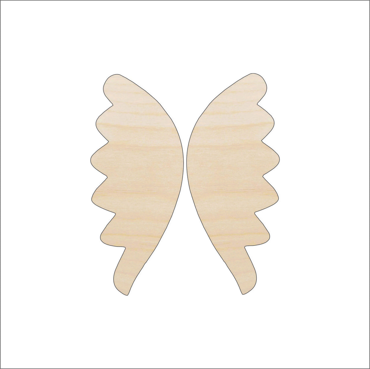 Wing Wood Craft Shape - Laser Cut Baltic Birch Unfinished DIY Wood Art Supplies WNG13 - The Wood Shape Store