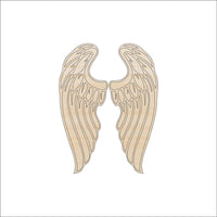 Wing Wood Craft Shape - Laser Cut Baltic Birch Unfinished DIY Wood Art Supplies WNG1 - The Wood Shape Store