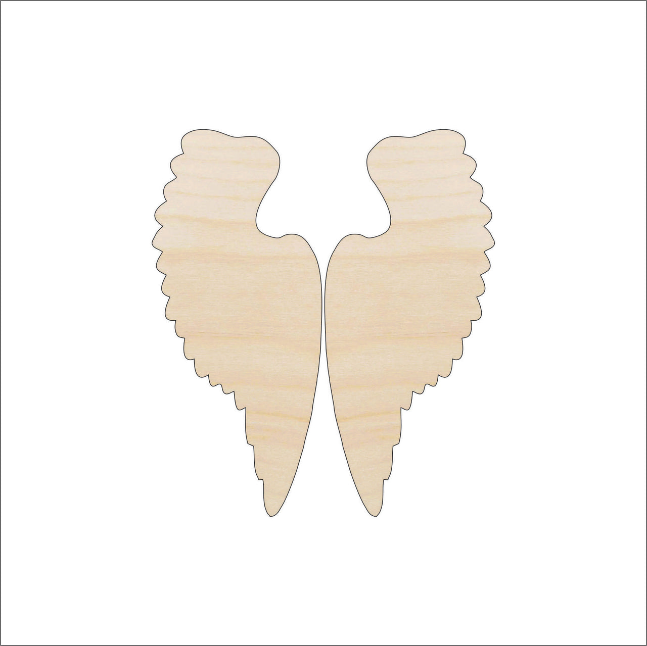 Wing Wood Craft Shape - Laser Cut Baltic Birch Unfinished DIY Wood Art Supplies WNG3 - The Wood Shape Store