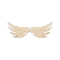 Wing Wood Craft Shape - Laser Cut Baltic Birch Unfinished DIY Wood Art Supplies WNG5 - The Wood Shape Store