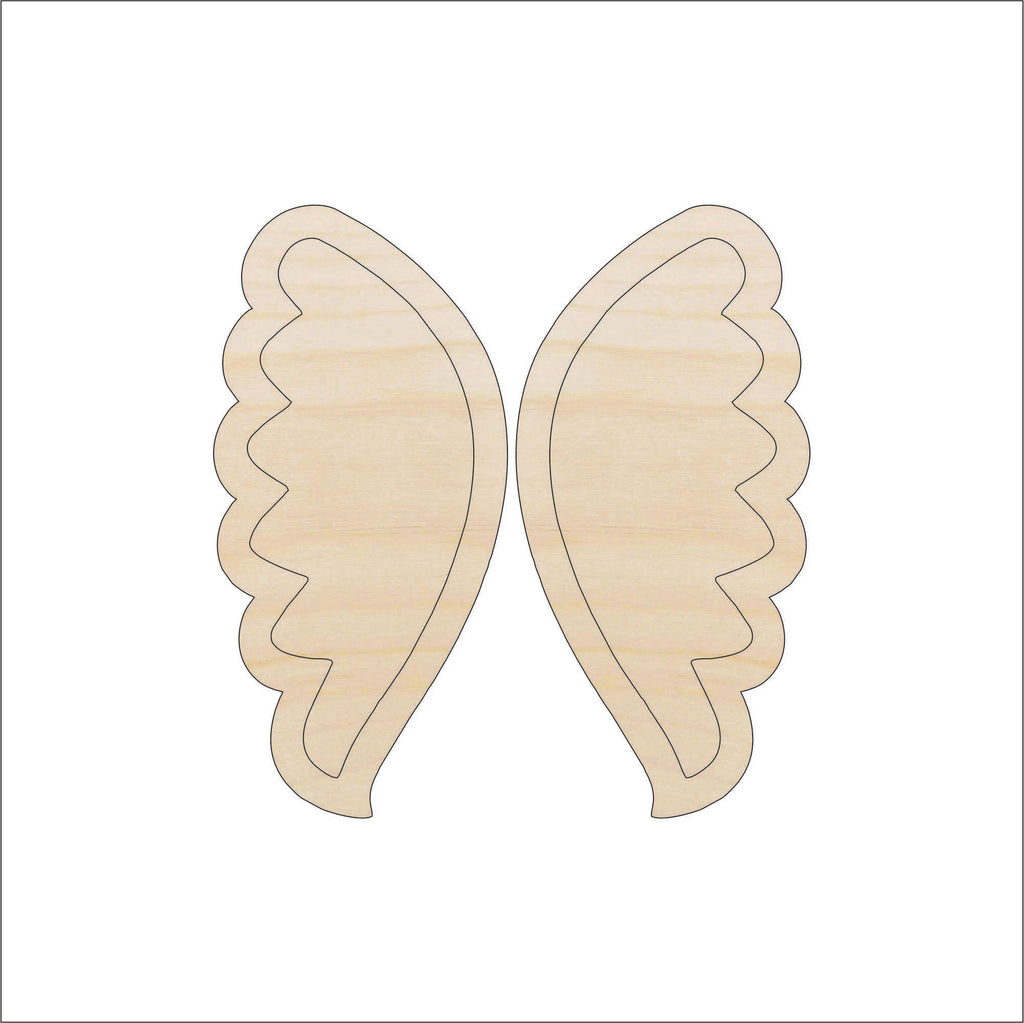 Wing - Laser Cut Out Unfinished Wood Craft Shape WNG7