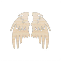 Wing Wood Craft Shape - Laser Cut Baltic Birch Unfinished DIY Wood Art Supplies WNG8 - The Wood Shape Store