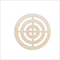 Hunting Target Wood Craft Shape - Laser Cut Baltic Birch Unfinished DIY Wood Art Supplies WPN11 - The Wood Shape Store