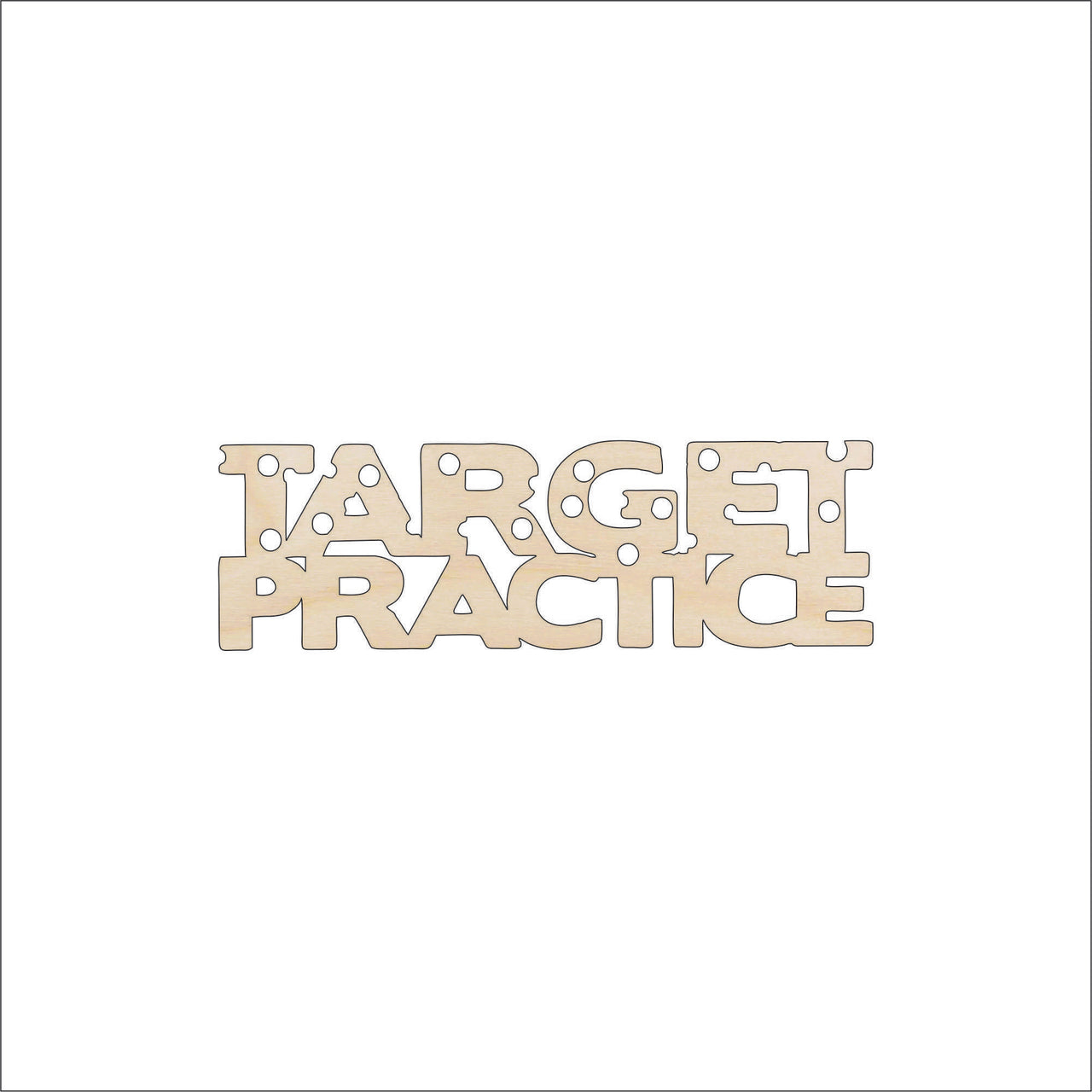 Target Practice Wood Craft Shape – Laser Cut Baltic Birch Unfinished DIY Wood Art Supplies WPN2 - The Wood Shape Store