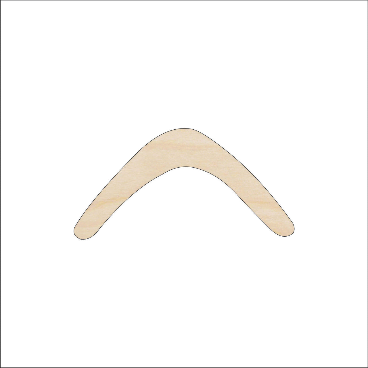 Boomerang Wood Craft Shape - Laser Cut Baltic Birch Unfinished DIY Wood Art Supplies WPN76 - The Wood Shape Store