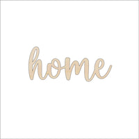 Home Wood Craft Shape - Laser Cut Baltic Birch Unfinished DIY Wood Art Supplies WRD150 - The Wood Shape Store