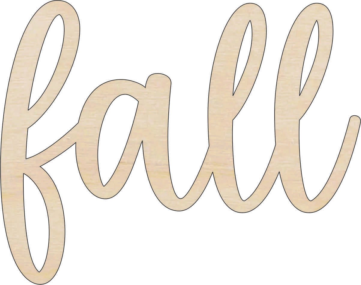 Fall Wood Craft Shape - Laser Cut Baltic Birch Unfinished DIY Wood Art Supplies WRD152 - The Wood Shape Store