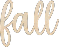 Fall Wood Craft Shape - Laser Cut Baltic Birch Unfinished DIY Wood Art Supplies WRD152 - The Wood Shape Store