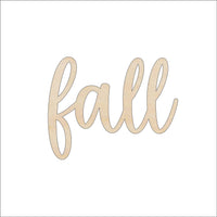 Fall Wood Craft Shape - Laser Cut Baltic Birch Unfinished DIY Wood Art Supplies WRD152 - The Wood Shape Store