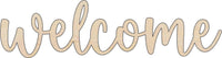 Welcome Wood Craft Shape - Laser Cut Baltic Birch Unfinished DIY Wood Art Supplies WRD154 - The Wood Shape Store
