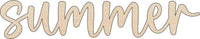 Summer Wood Craft Shape - Laser Cut Baltic Birch Unfinished DIY Wood Art Supplies WRD159 - The Wood Shape Store