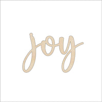 Joy Wood Craft Shape - Laser Cut Baltic Birch Unfinished DIY Wood Art Supplies WRD155 - The Wood Shape Store
