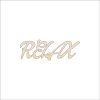 Relax Wood Craft Shape - Laser Cut Baltic Birch Unfinished DIY Wood Art Supplies WRD30 - The Wood Shape Store