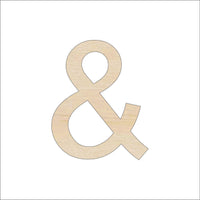 And Wood Craft Shape - Laser Cut Baltic Birch Unfinished DIY Wood Art Supplies WRD74 - The Wood Shape Store
