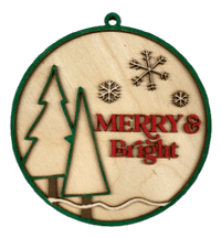 Christmas 3D Laser Cut Door Sign – Baltic Birch Wood Craft Supplies | DIY Kit XM100 - The Wood Shape Store