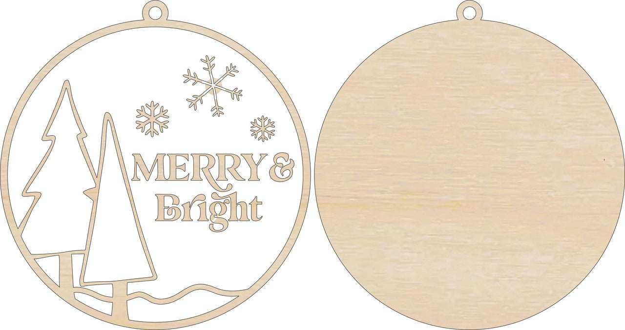 Christmas 3D Laser Cut Door Sign – Baltic Birch Wood Craft Supplies | DIY Kit XM100 - The Wood Shape Store