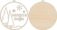 Christmas 3D Laser Cut Door Sign – Baltic Birch Wood Craft Supplies | DIY Kit XM100 - The Wood Shape Store