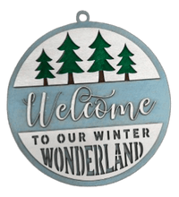 Winter 3D Laser Cut Door Sign – Baltic Birch Wood Craft Supplies | DIY Kit XM101 - The Wood Shape Store