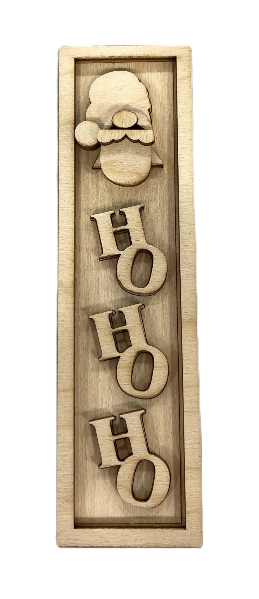 Christmas 3D Laser Cut Door Sign – Baltic Birch Wood Craft Supplies | DIY Kit XM103 - The Wood Shape Store