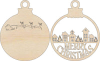 Merry Christmas 3D Laser Cut Door Sign – Baltic Birch Wood Craft Supplies | DIY Kit XM104 - The Wood Shape Store