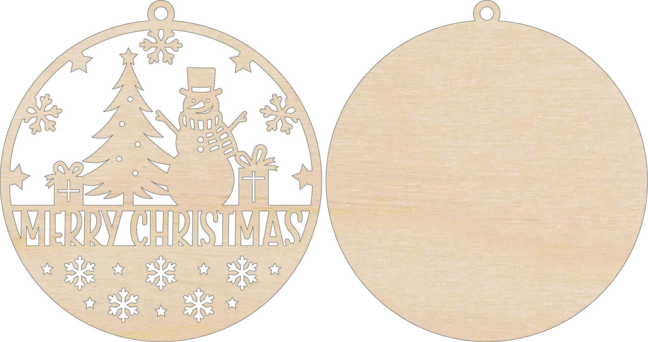 Merry Christmas 3D Laser Cut Door Sign – Baltic Birch Wood Craft Supplies | DIY Kit XM107 - The Wood Shape Store