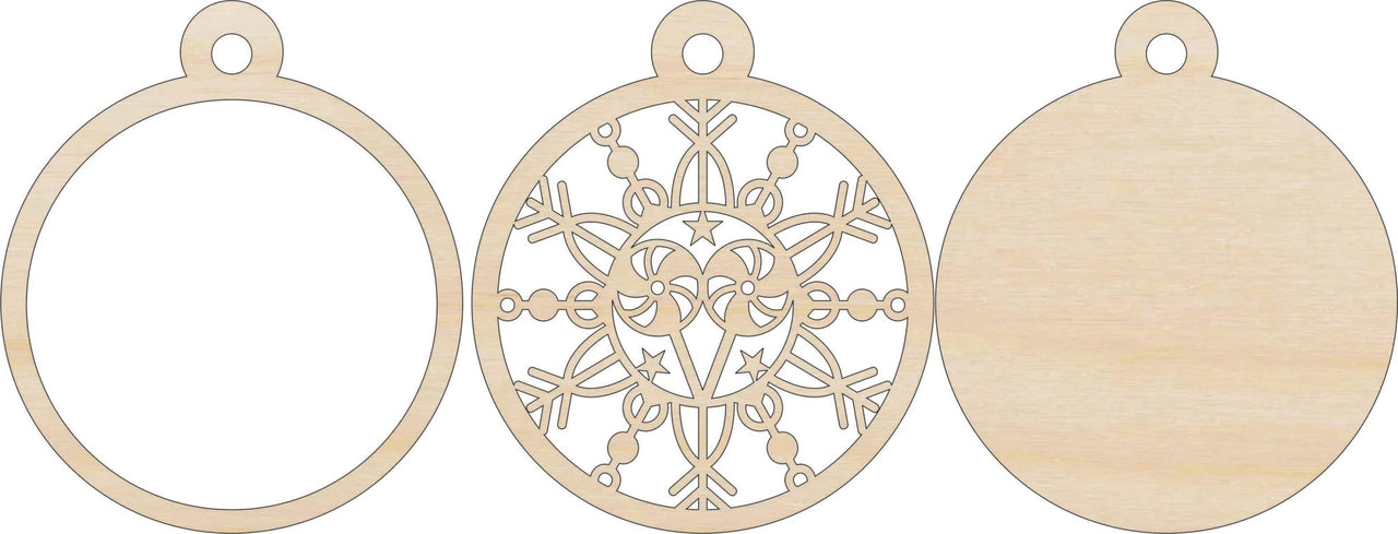 Candy Cane 3D Laser Cut Ornament – Baltic Birch Wood Craft Supplies | DIY Ornament Kit XM300 - The Wood Shape Store