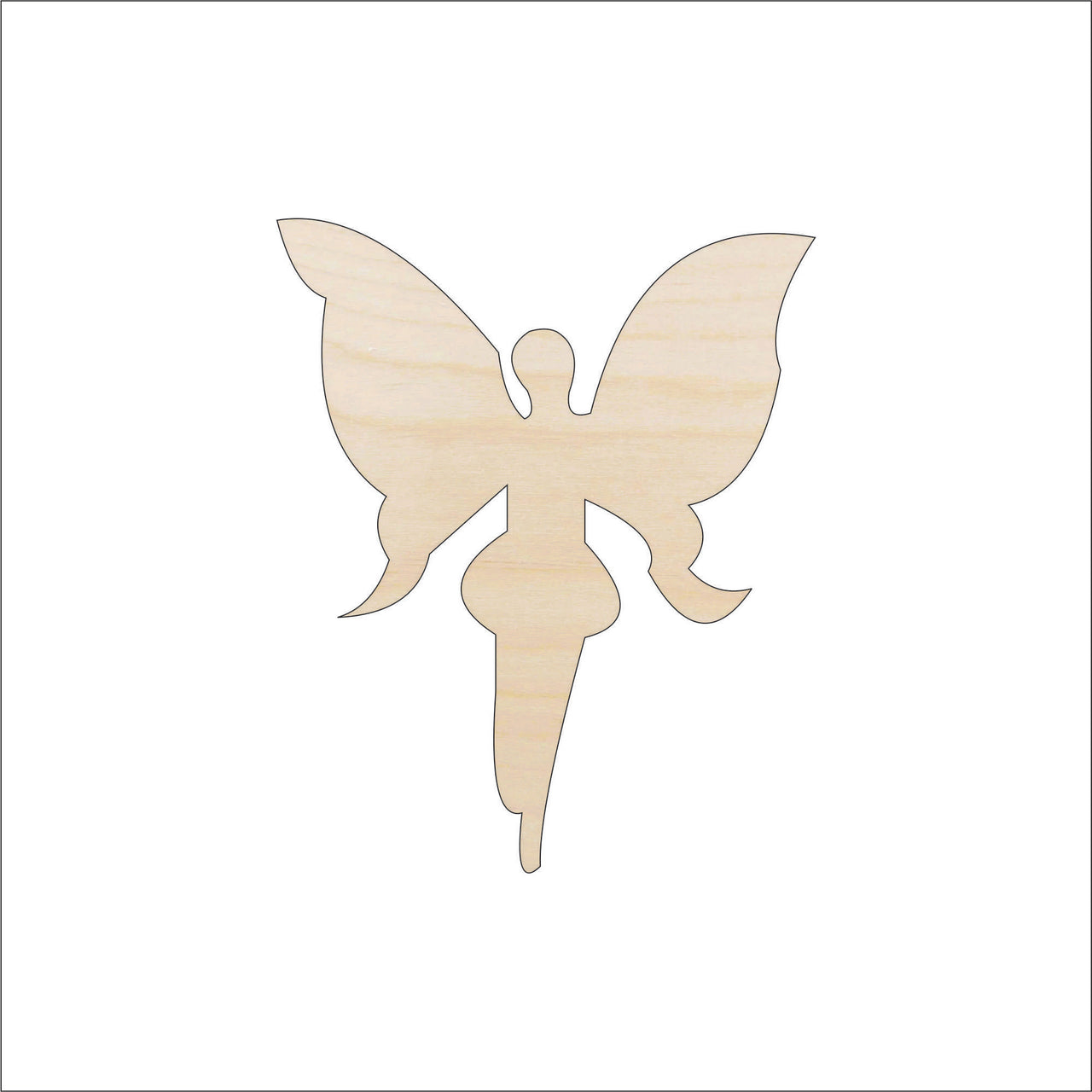 Fairy Wood Craft Shape - Laser Cut Baltic Birch Unfinished DIY Wood Art Supplies MYTH76 - The Wood Shape Store