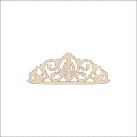 Crown Wood Craft Shape - Laser Cut Baltic Birch Unfinished DIY Wood Art Supplies CLT7 - The Wood Shape Store