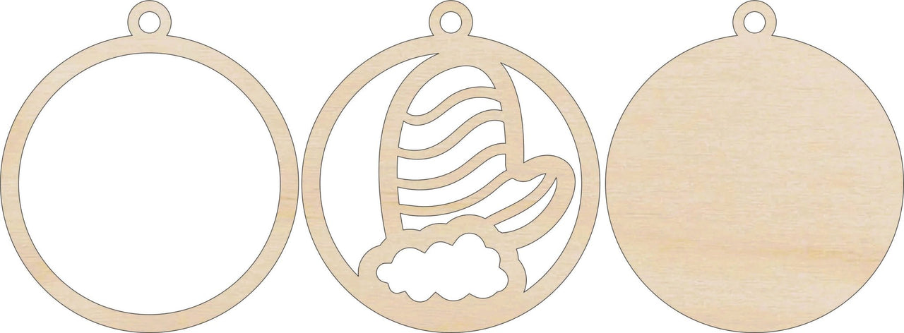 Mitten 3D Laser Cut Ornament – Baltic Birch Wood Craft Supplies | DIY Wood Ornament Kit XM25 - The Wood Shape Store