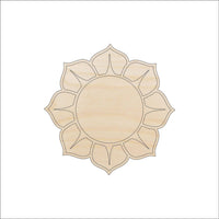 Flower Wood Craft Shape - Laser Cut Baltic Birch Unfinished DIY Wood Art Supplies FLR36 - The Wood Shape Store