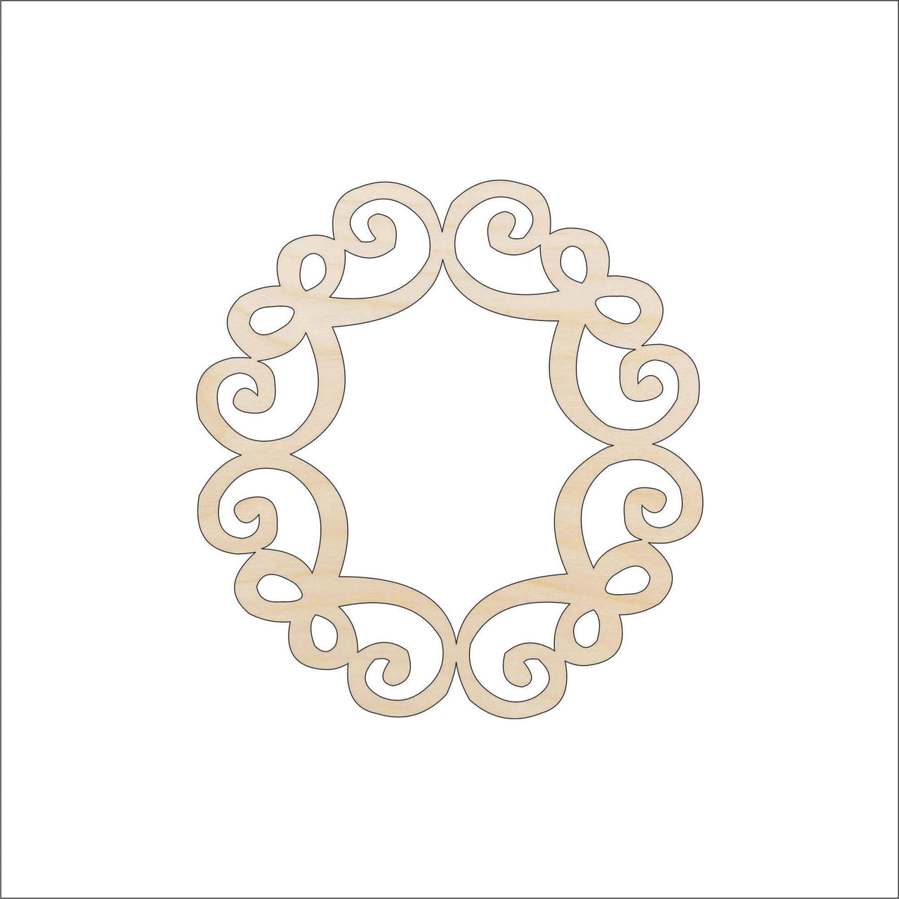 Design Wood Craft Shape - Laser Cut Baltic Birch Unfinished DIY Wood Art Supplies CSTR28 - The Wood Shape Store