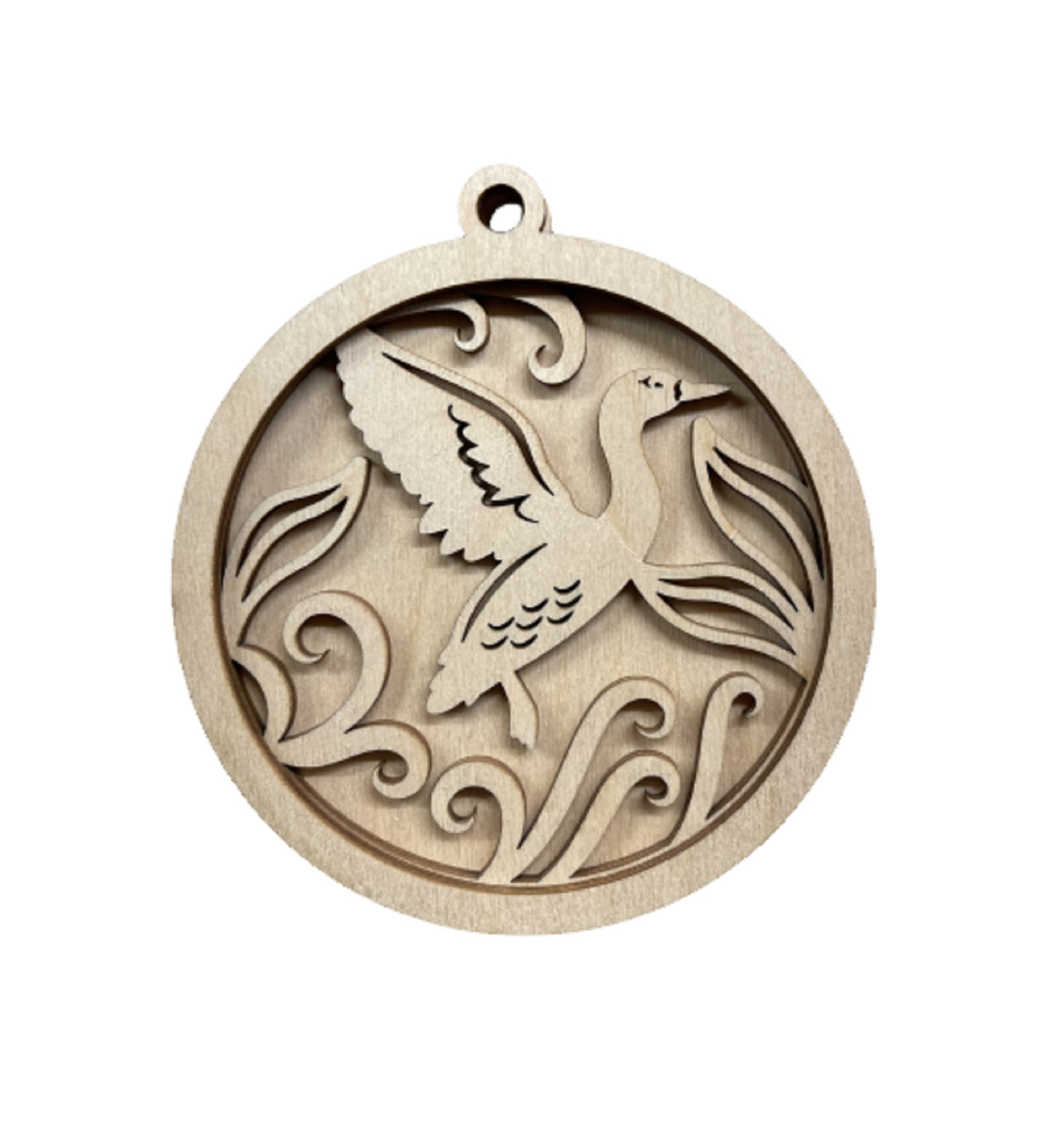 Duck 3D Laser Cut Ornament – Baltic Birch Wood Craft Supplies | DIY Wood Ornament Kit BR7 - The Wood Shape Store