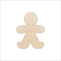 Gingerbread Wood Craft Shape - Laser Cut Baltic Birch Unfinished DIY Wood Art Supplies XMS147 - The Wood Shape Store