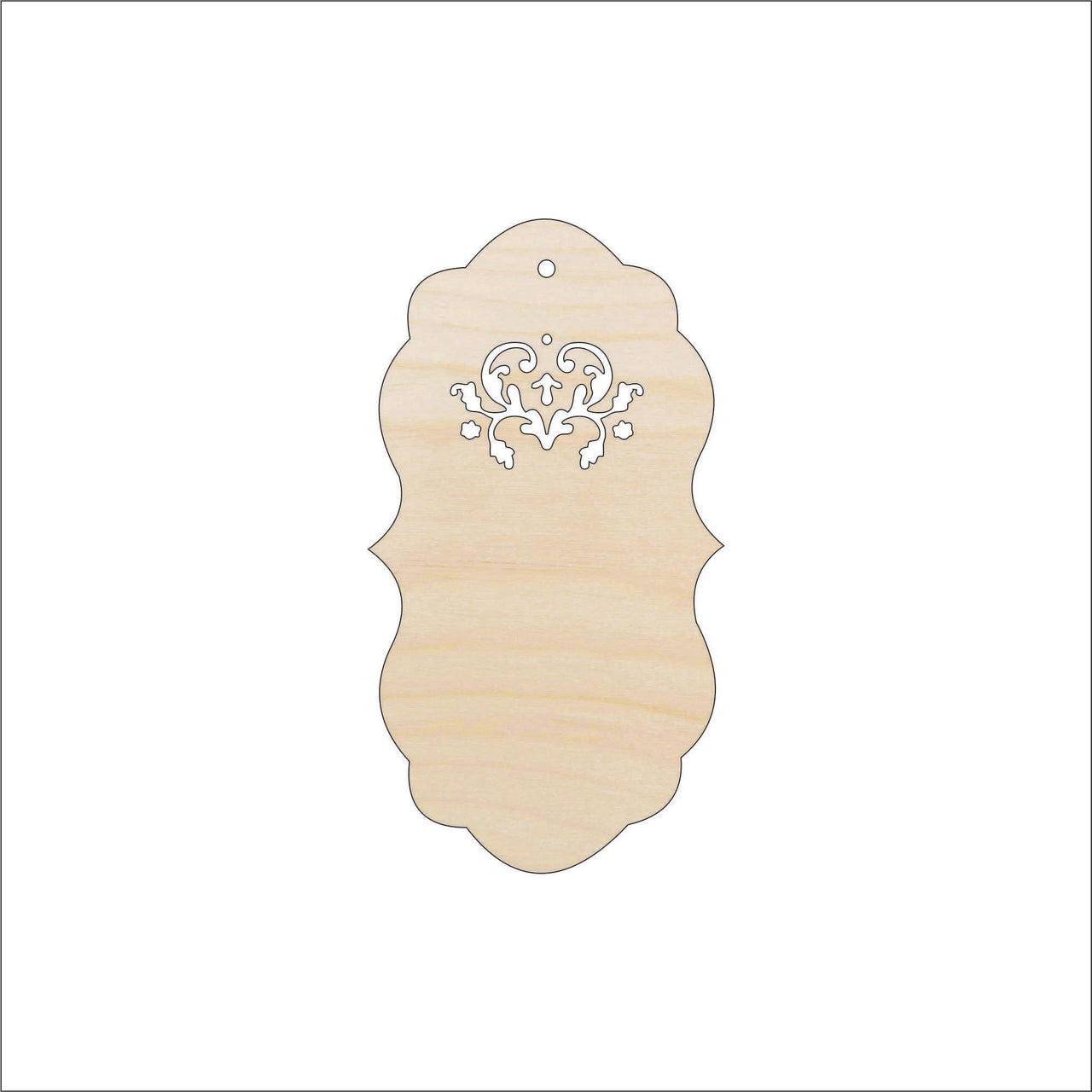 Gift Tag Wood Craft Shape - Laser Cut Baltic Birch Unfinished DIY Wood Art Supplies TAG10 - The Wood Shape Store