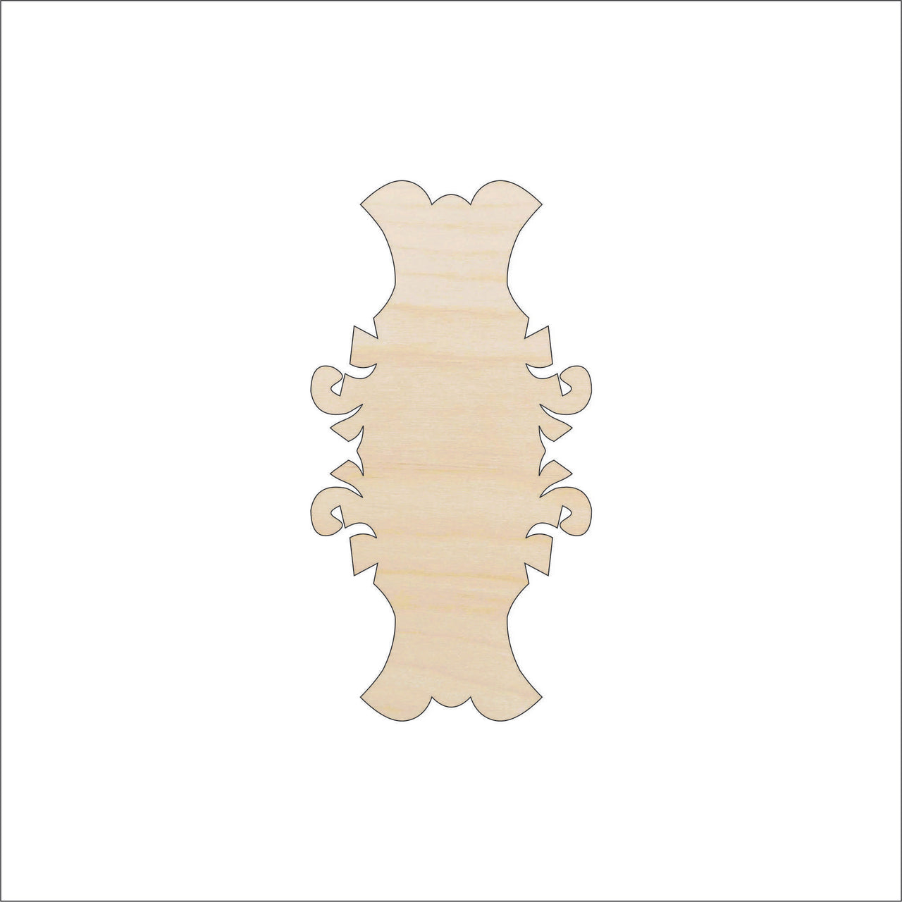 Gift Tag Wood Craft Shape - Laser Cut Baltic Birch Unfinished DIY Wood Art Supplies TAG26 - The Wood Shape Store