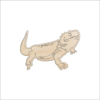Bearded Dragon Wood Craft Shape – Laser Cut Baltic Birch Unfinished DIY Wood Art Supplies REP55 - The Wood Shape Store