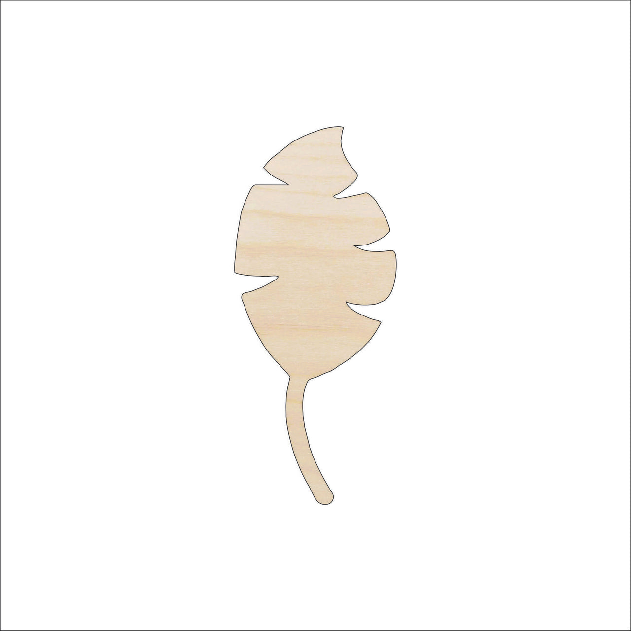 Leaf Wood Craft Shape - Laser Cut Baltic Birch Unfinished DIY Wood Art Supplies LEF23 - The Wood Shape Store
