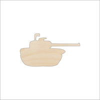 Military Tank Wood Craft Shape - Laser Cut Baltic Birch Unfinished DIY Wood Art Supplies CAR73 - The Wood Shape Store