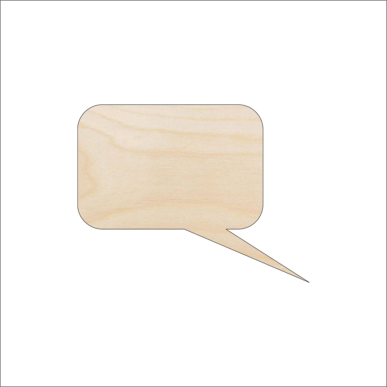 Bubble Wood Craft Shape - Laser Cut Baltic Birch Unfinished DIY Wood Art Supplies WRD83 - The Wood Shape Store