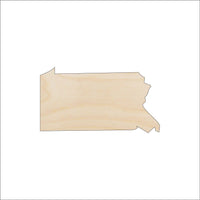Pennsylvania Wood Craft Shape - Laser Cut Baltic Birch Unfinished DIY Wood Art Supplies STAT86 - The Wood Shape Store