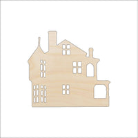 House Wood Craft Shape - Laser Cut Baltic Birch Unfinished DIY Wood Art Supplies BLD69 - The Wood Shape Store