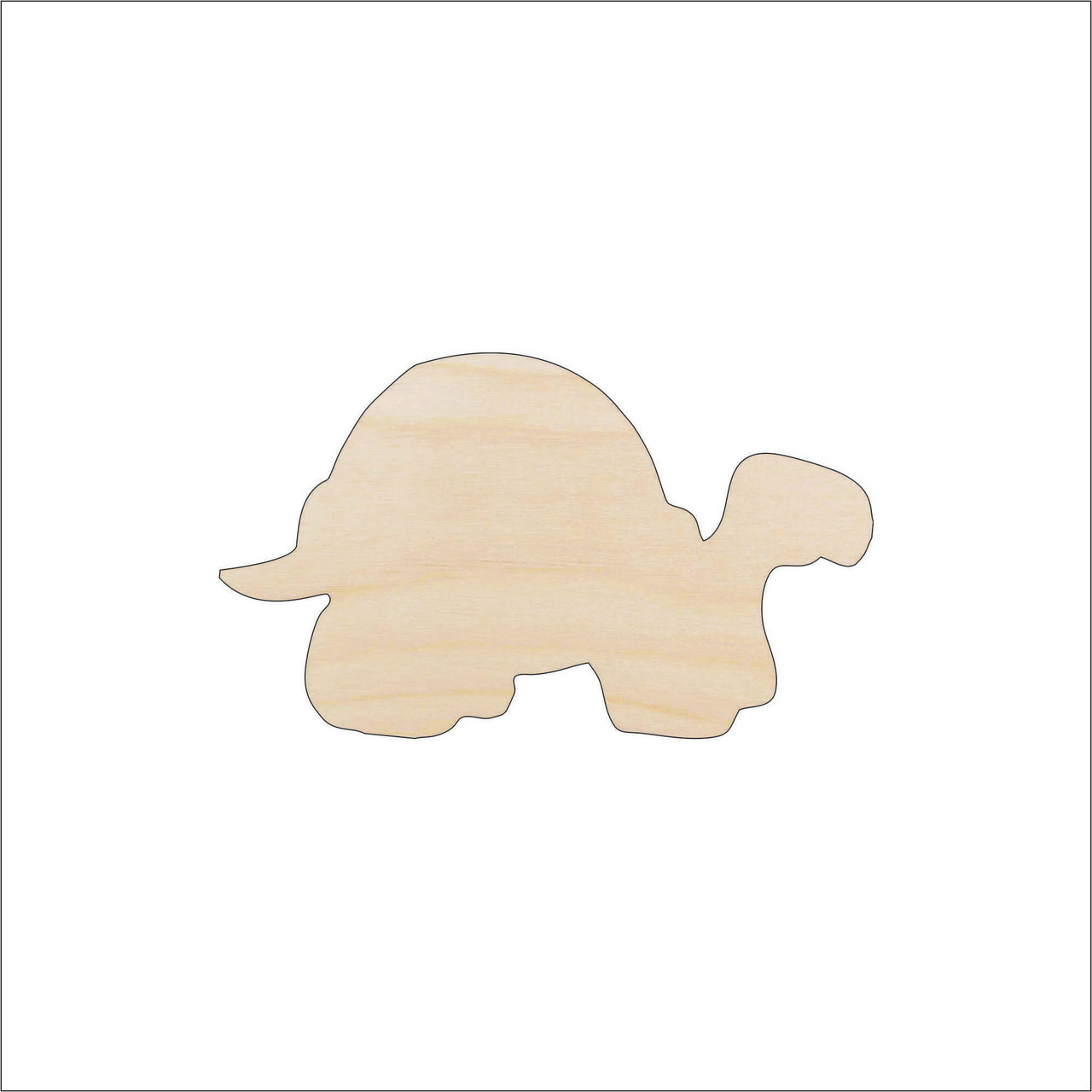 Turtle Wood Craft Shape - Laser Cut Baltic Birch Unfinished DIY Wood Art Supplies REP18 - The Wood Shape Store