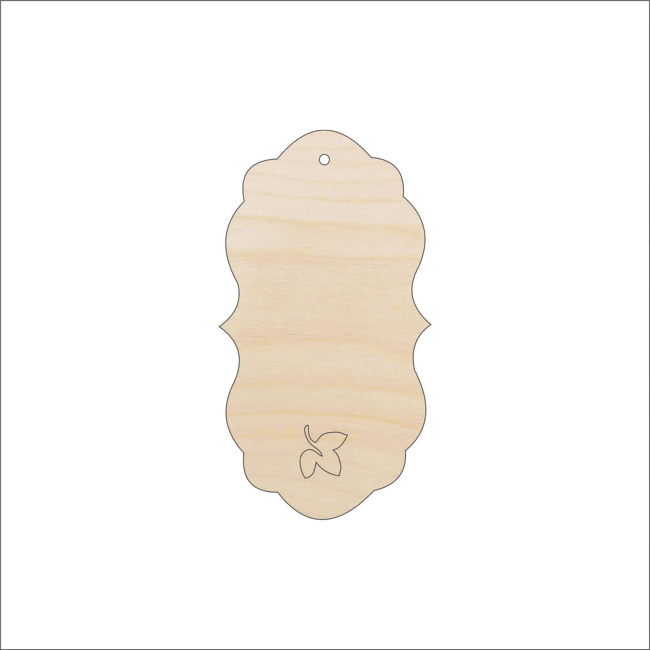 Gift Tag Wood Craft Shape - Laser Cut Baltic Birch Unfinished DIY Wood Art Supplies TAG20 - The Wood Shape Store