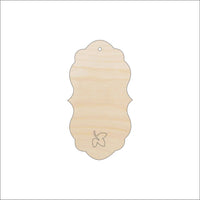 Gift Tag Wood Craft Shape - Laser Cut Baltic Birch Unfinished DIY Wood Art Supplies TAG20 - The Wood Shape Store