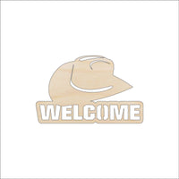 Cowboy Wood Craft Shape - Laser Cut Baltic Birch Unfinished DIY Wood Art Supplies SGN66 - The Wood Shape Store