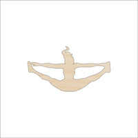 Cheerleader Wood Craft Shape - Laser Cut Baltic Birch Unfinished DIY Wood Art Supplies SPT265 - The Wood Shape Store