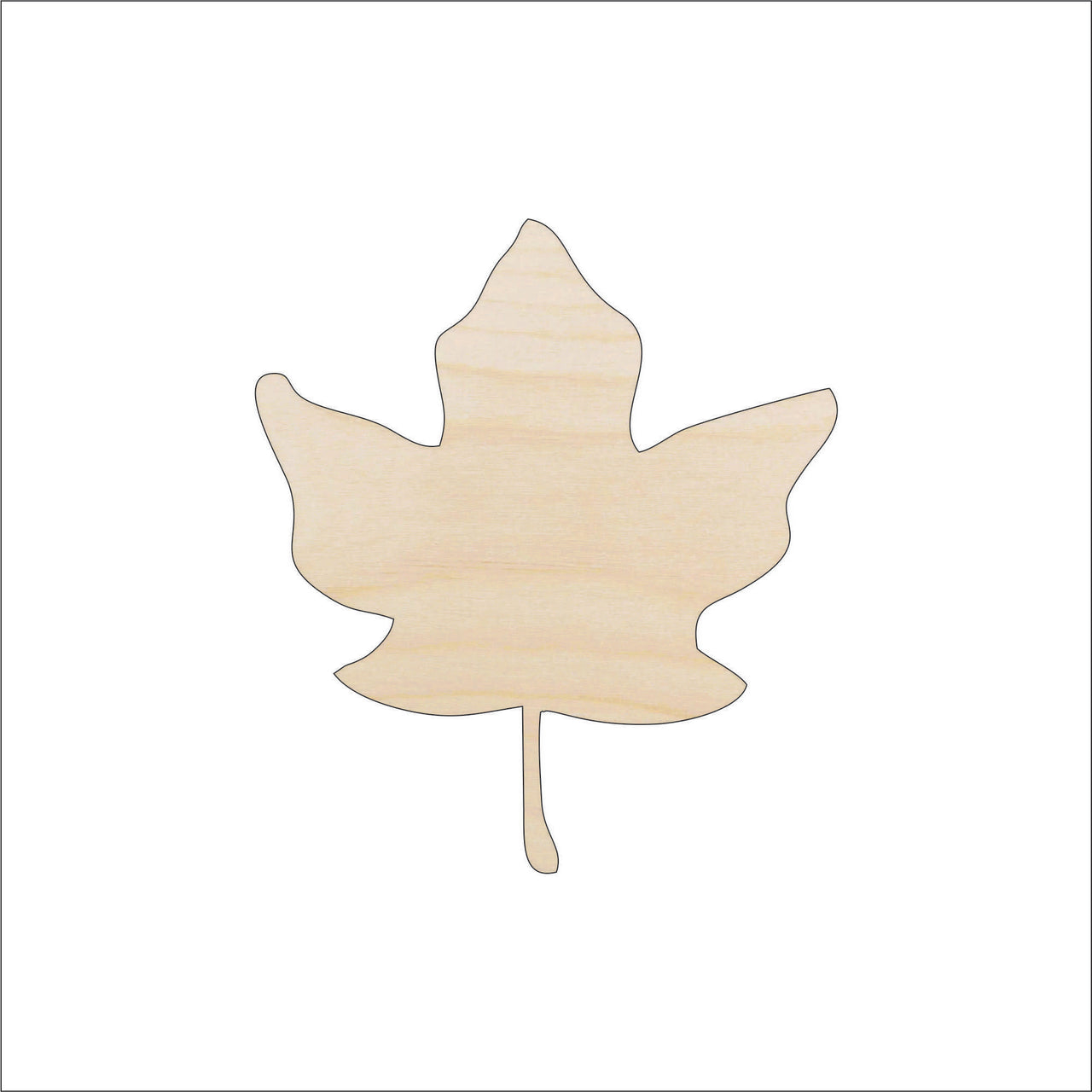Leaf Wood Craft Shape - Laser Cut Baltic Birch Unfinished DIY Wood Art Supplies LEF45 - The Wood Shape Store