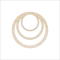 Hoop Wood Craft Shape - Laser Cut Baltic Birch Unfinished DIY Wood Art Supplies BSC58 - The Wood Shape Store
